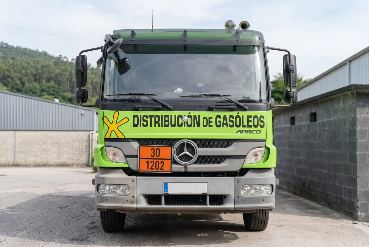 Flota de reparto de gasóleo a domicilio de Gasóleos Manolo