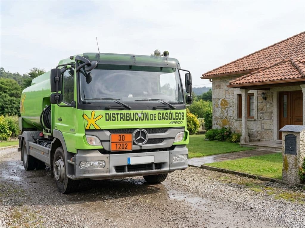 Pedido de gasóleo a domicilio en el sur de Pontevedra con Gasóleos Manolo