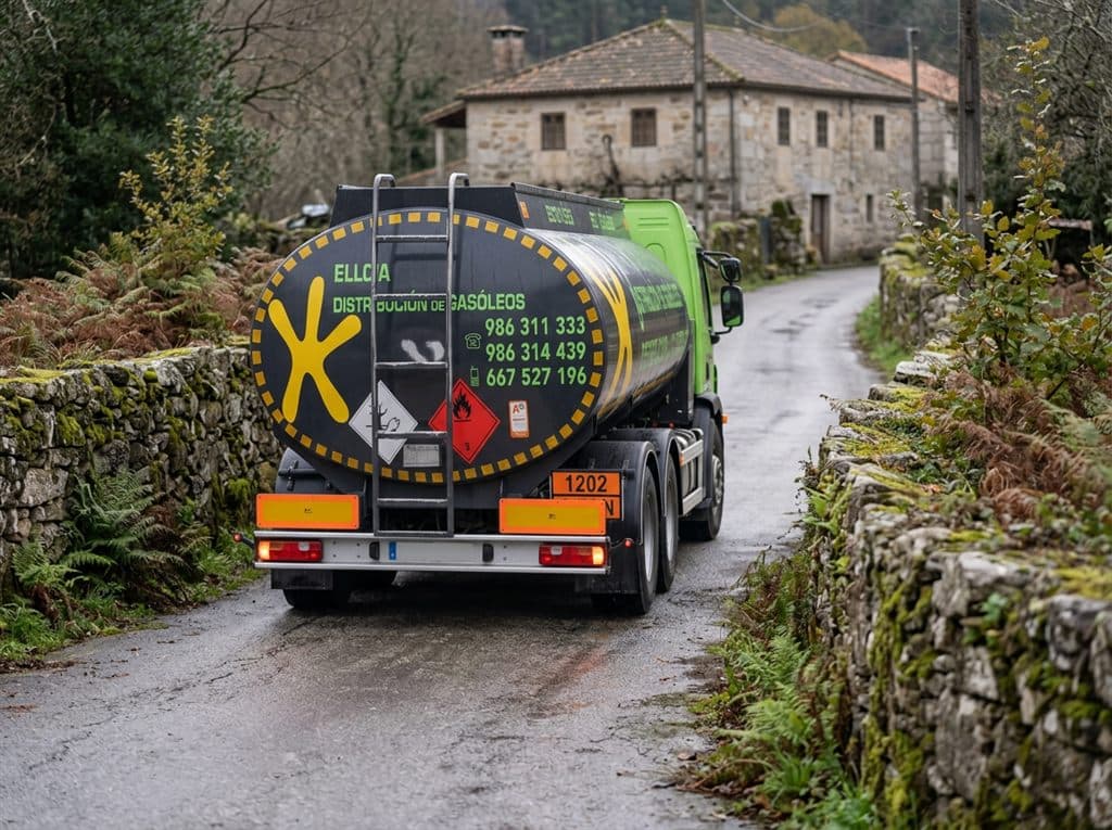 Reparto de gasóleo hasta tu casa en el sur de la provincia de Pontevedra